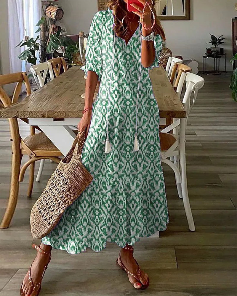 Stine | Boho-inspireret A-linje Kjole