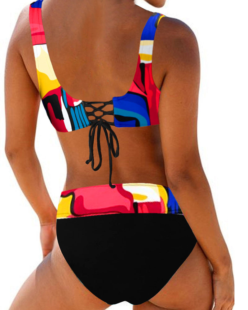 Eva - Farverig Bikini