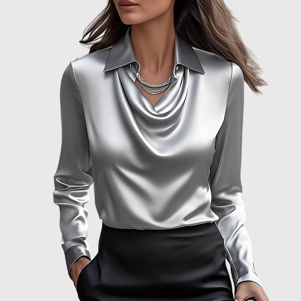 HELENE™ | Silkeblød satinbluse