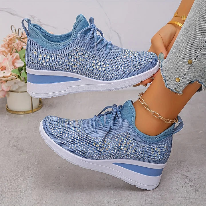 SOFIE™ | Ortopædiske & glitrende sneakers med rhinsten