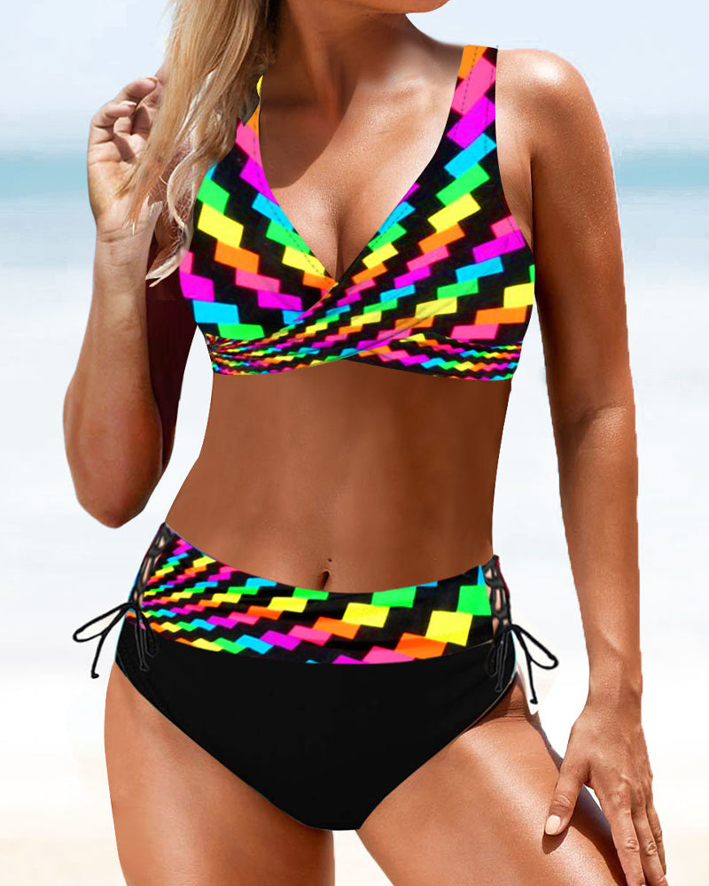 Eva - Farverig Bikini
