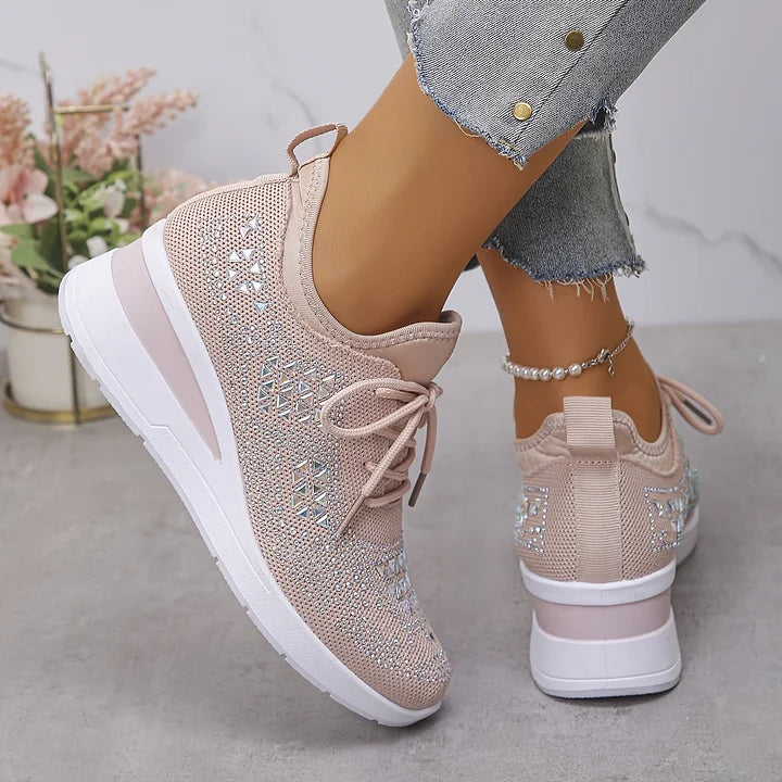 SOFIE™ | Ortopædiske & glitrende sneakers med rhinsten
