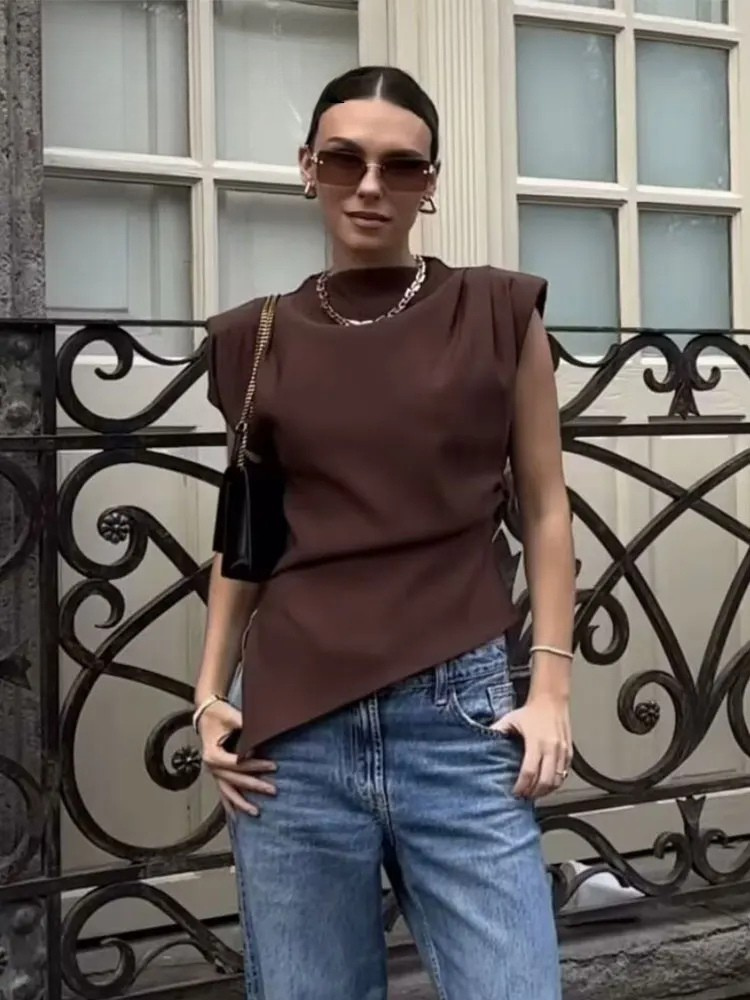 Greta™ | Old Hollywood Vintage Ærmeløs Top