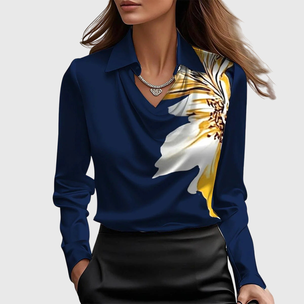 HELENE™ | Silkeblød satinbluse