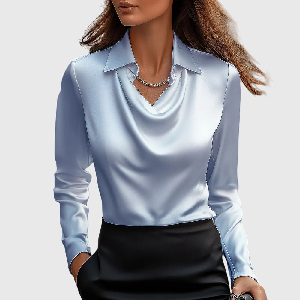 HELENE™ | Silkeblød satinbluse