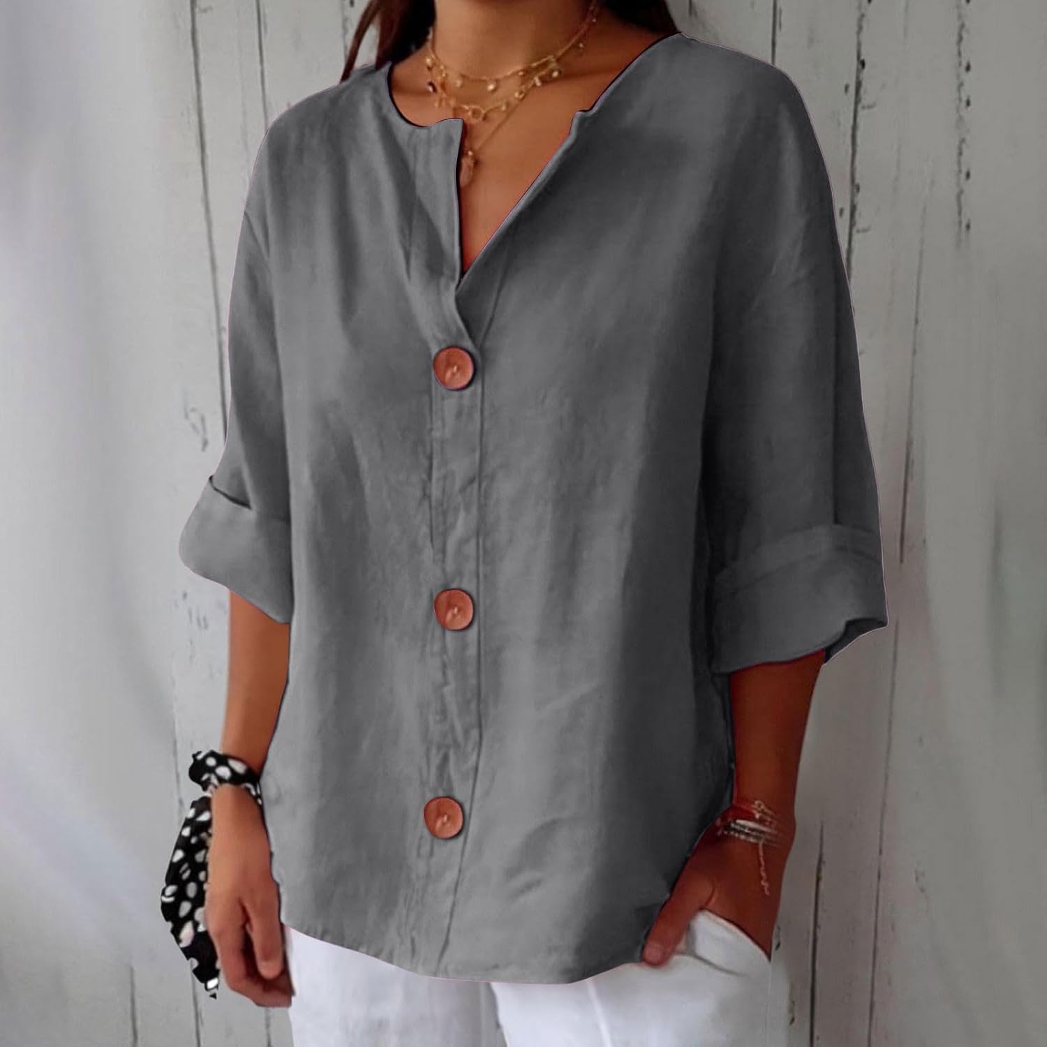 Vivian™ | Afslappet linnebluse for tidløs elegance
