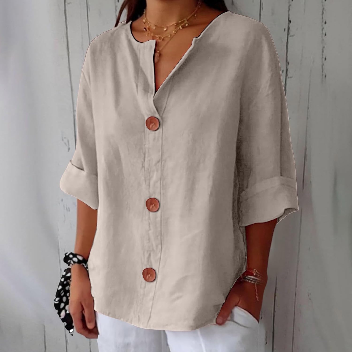 Vivian™ | Afslappet linnebluse for tidløs elegance