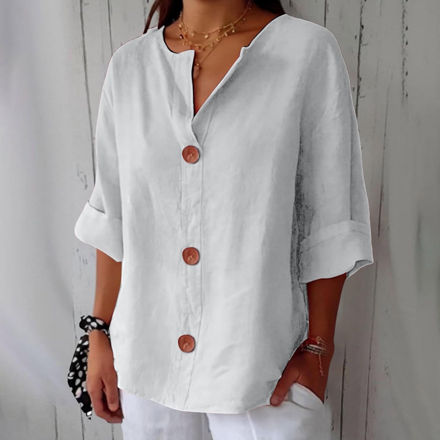 Vivian™ | Afslappet linnebluse for tidløs elegance