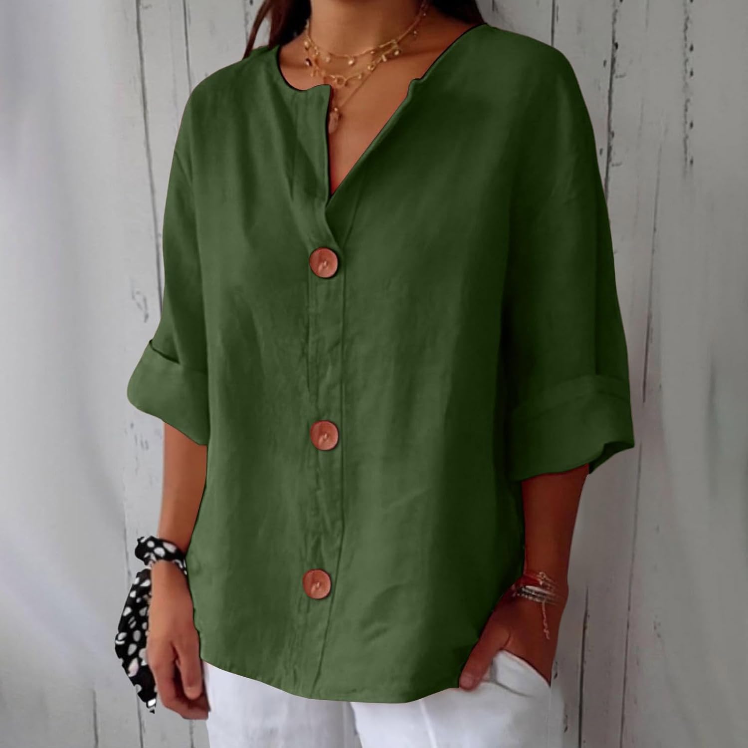 Vivian™ | Afslappet linnebluse for tidløs elegance