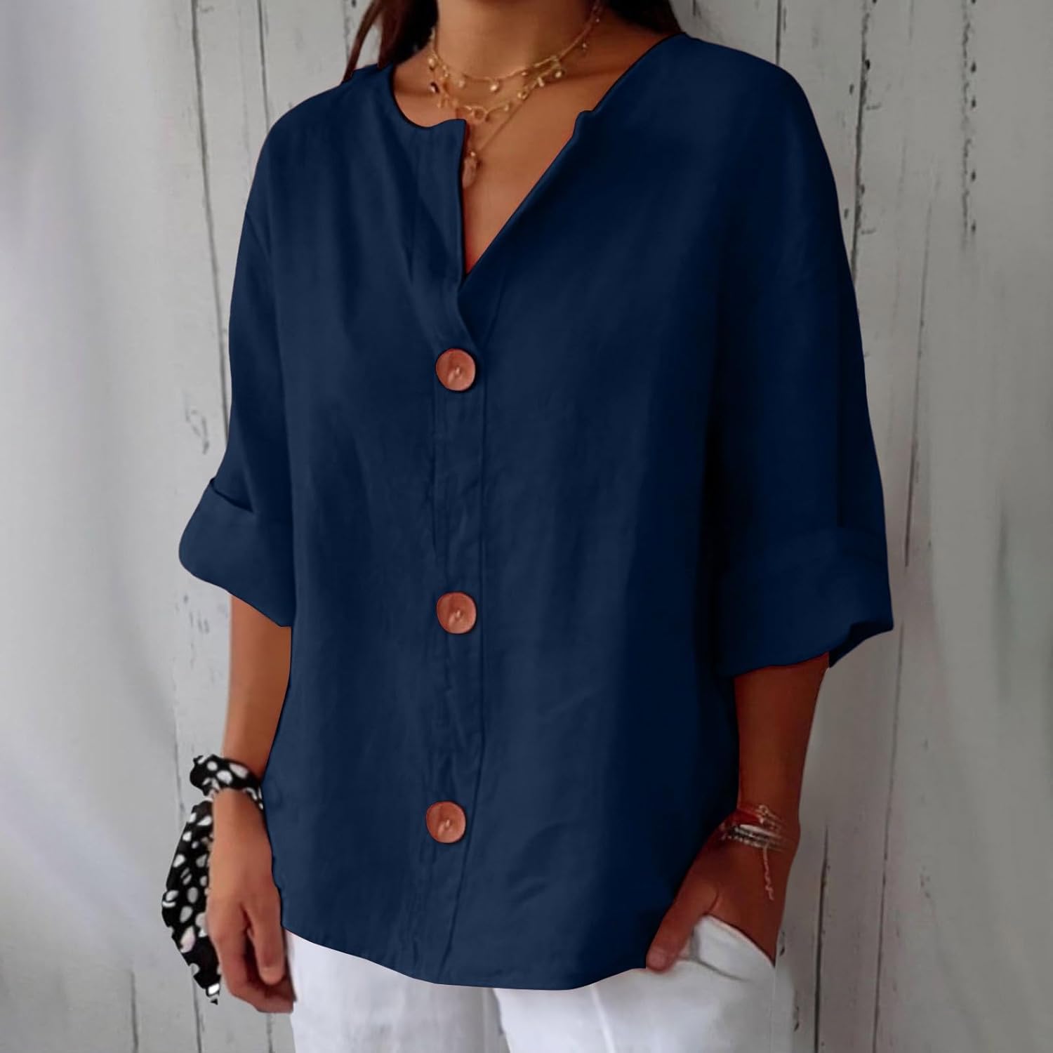 Vivian™ | Afslappet linnebluse for tidløs elegance