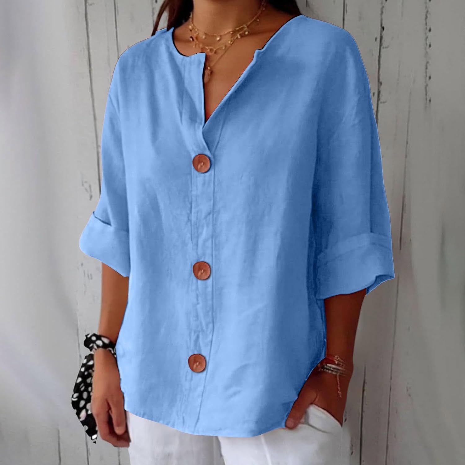 Vivian™ | Afslappet linnebluse for tidløs elegance