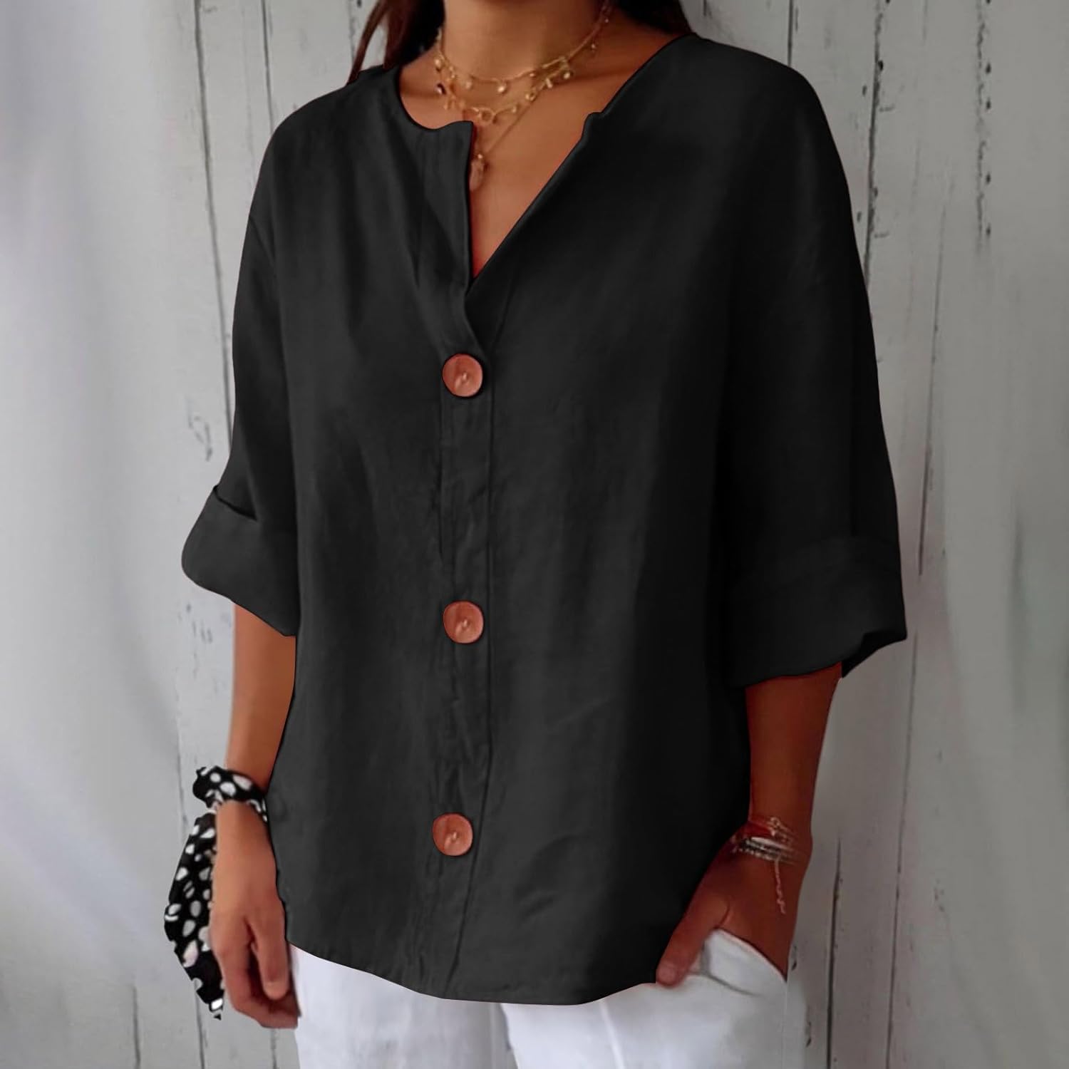 Vivian™ | Afslappet linnebluse for tidløs elegance