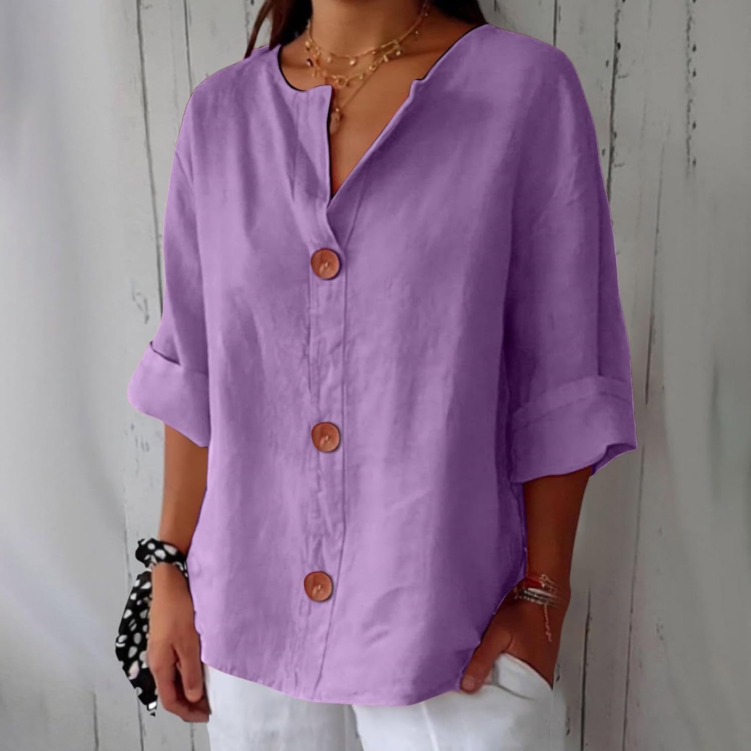 Vivian™ | Afslappet linnebluse for tidløs elegance
