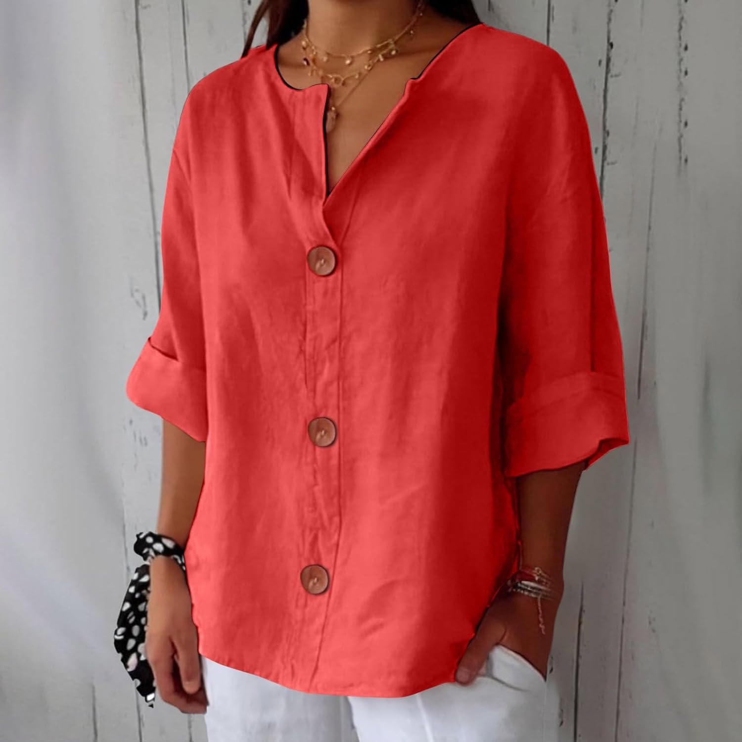 Vivian™ | Afslappet linnebluse for tidløs elegance
