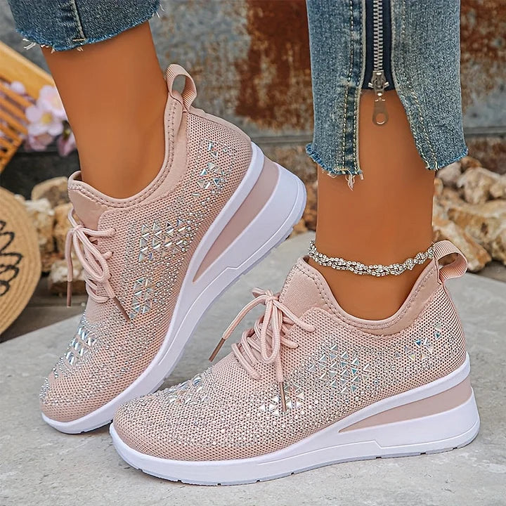 SOFIE™ | Ortopædiske & glitrende sneakers med rhinsten