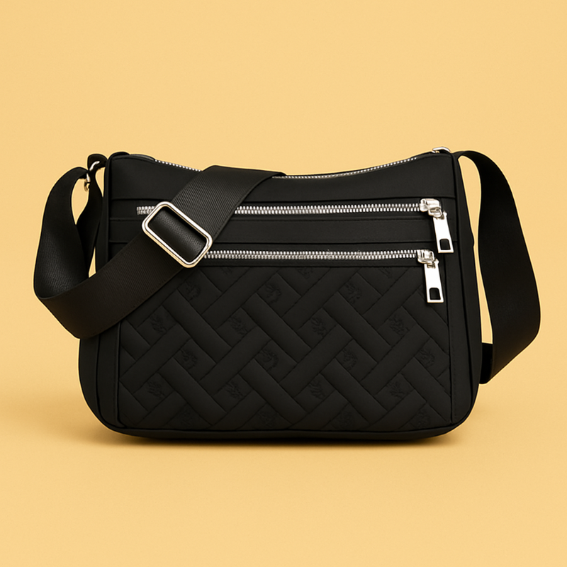 Nielsen™ | Nylon skuldertaske med budbringer