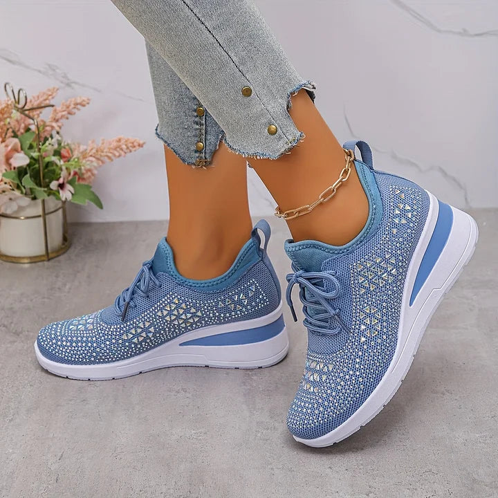 SOFIE™ | Ortopædiske & glitrende sneakers med rhinsten