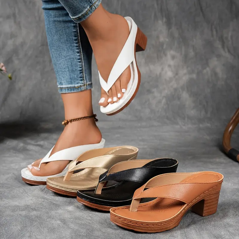 Maiken | Ortopædiske Slippers med Hæl