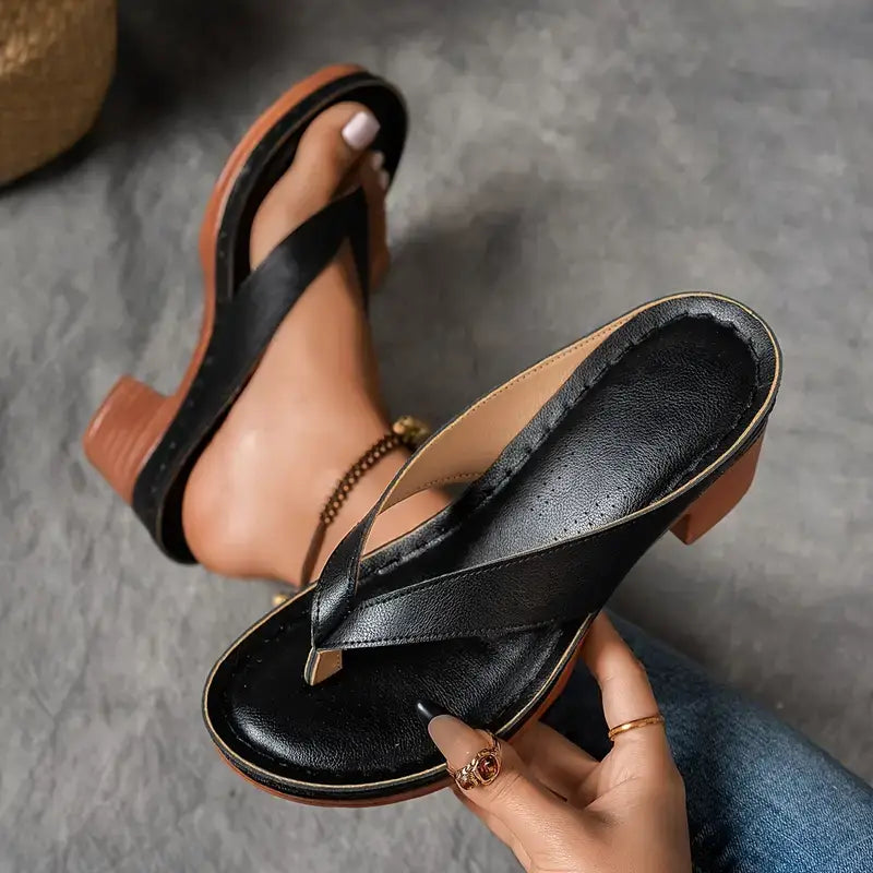 Maiken | Ortopædiske Slippers med Hæl