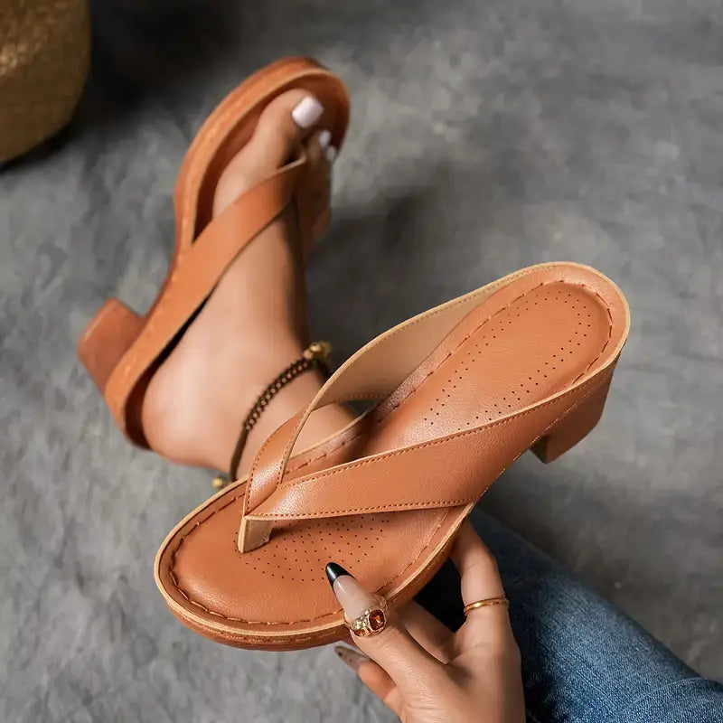 Maiken | Ortopædiske Slippers med Hæl