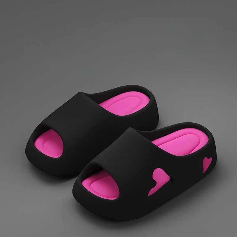 Freja | Skybløde Flip Flops med Legende Hjerteform