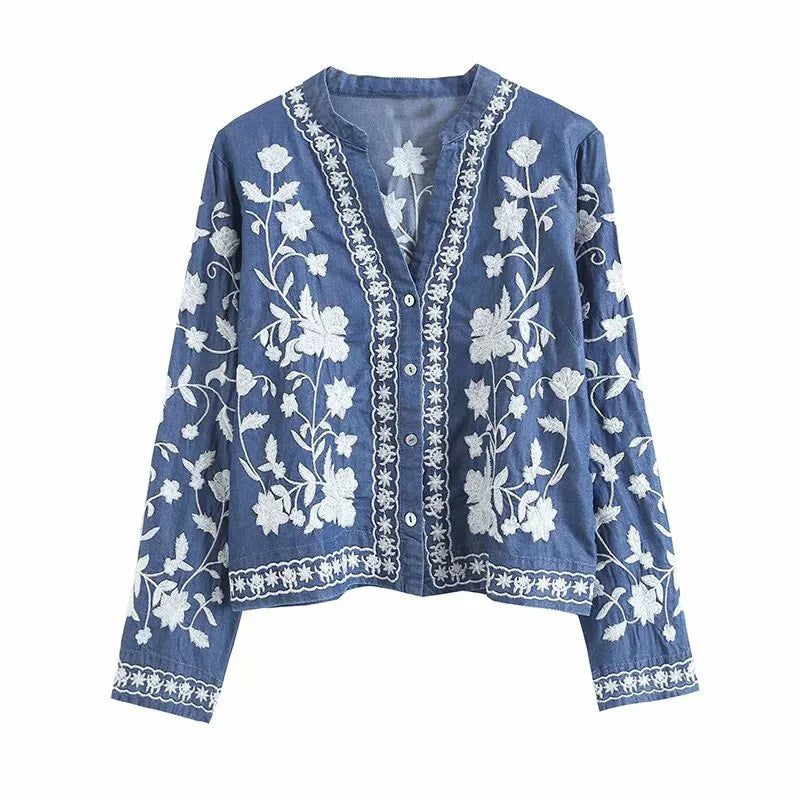 Casey | Elegant vest med raffineret broderi