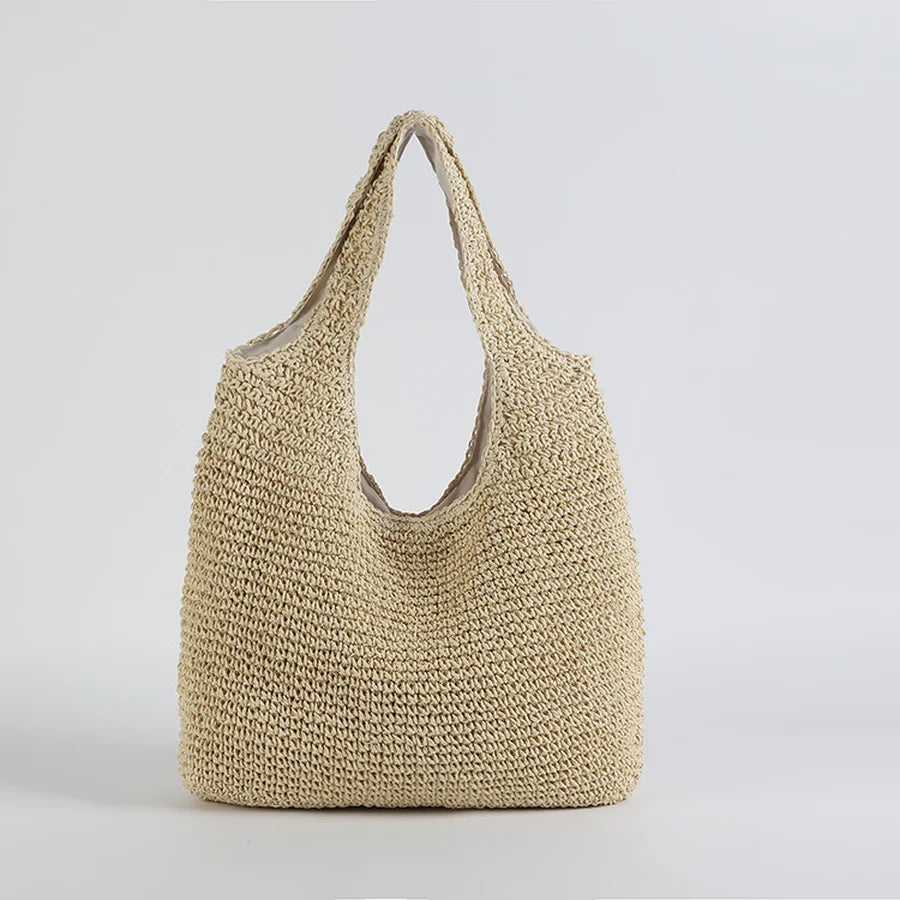 ASHLEY™ | Chic Rattan Skuldertaske