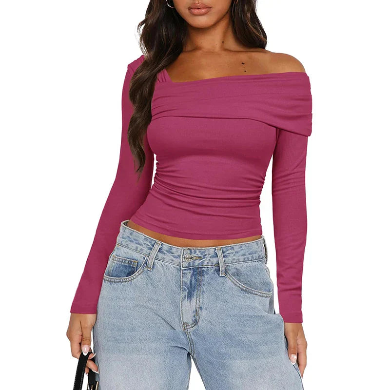 Megan™ | Chic Langærmet T-Shirt