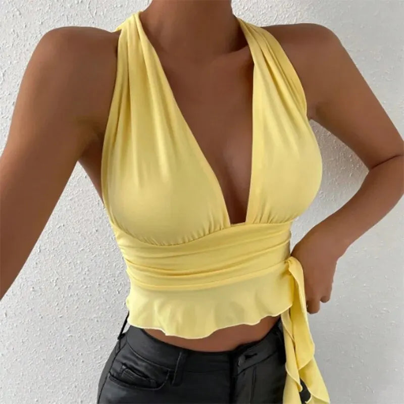 Selena™ | Figursyet Dyb V-hals Top