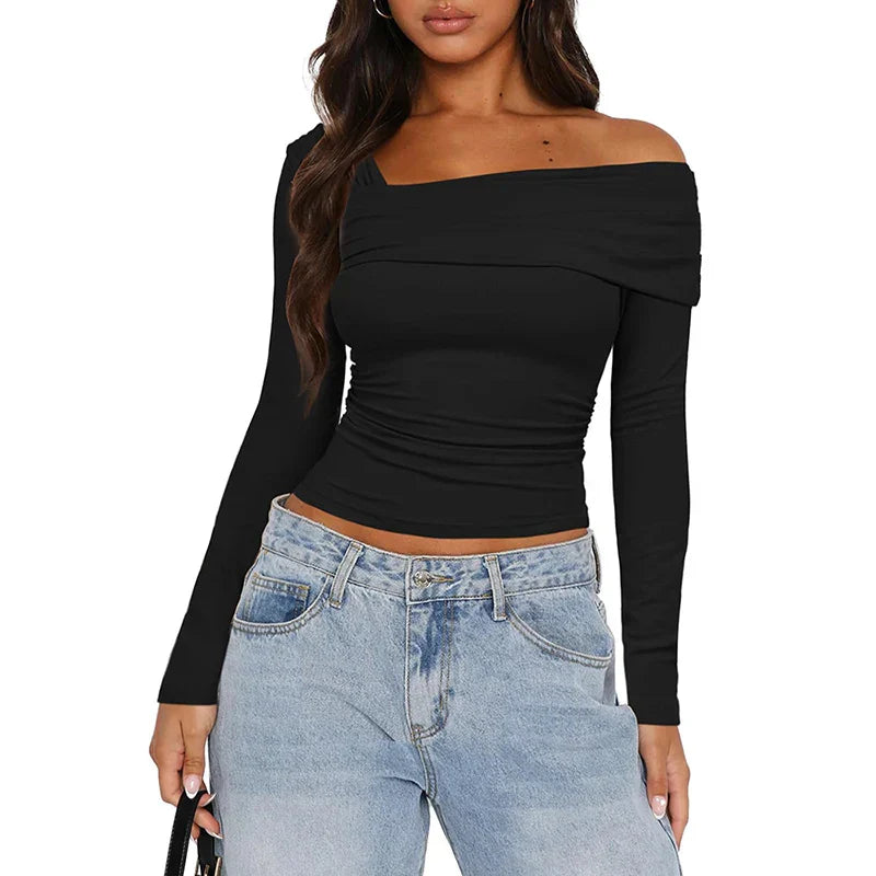 Megan™ | Chic Langærmet T-Shirt