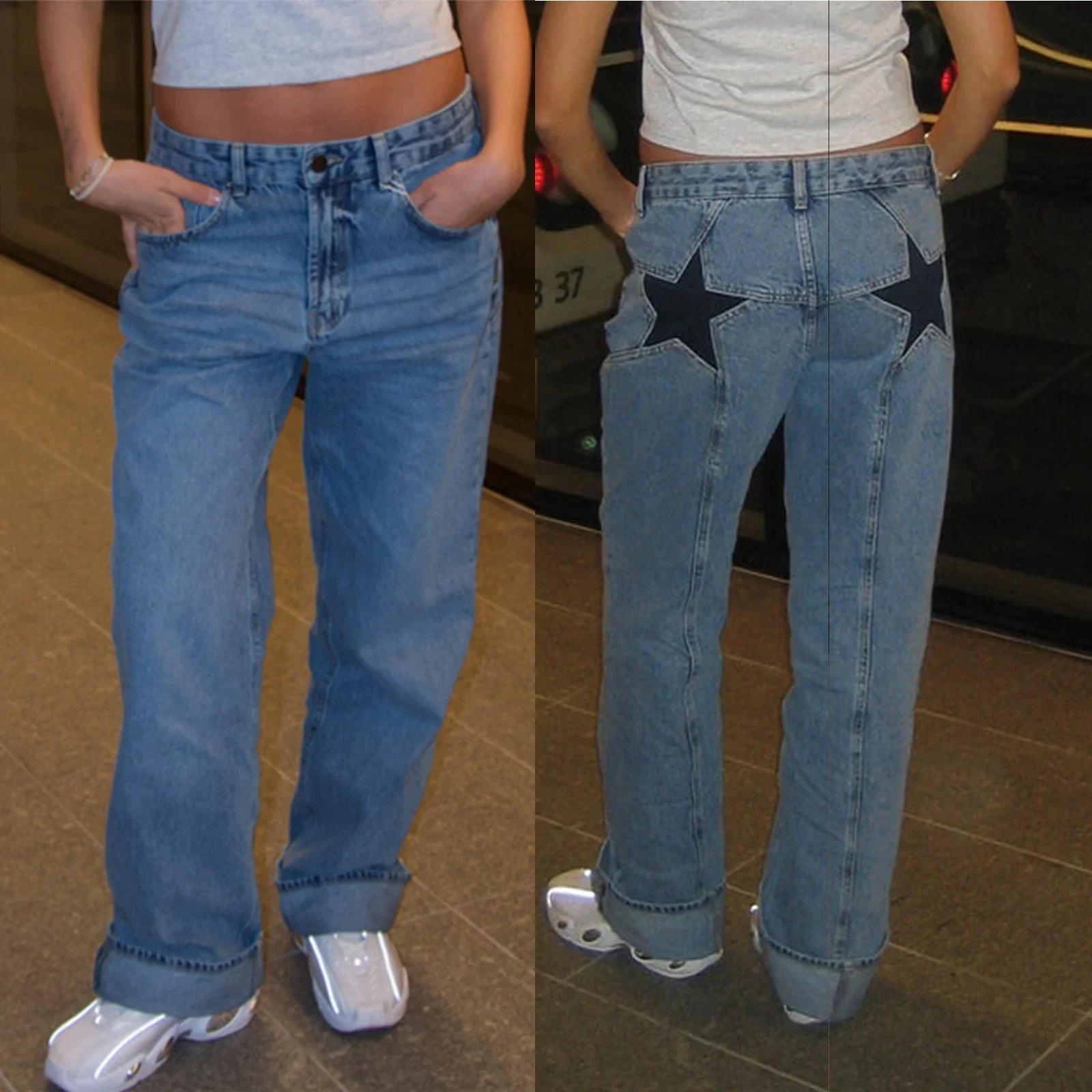 Romina | Jeans med Stjernedetaljer