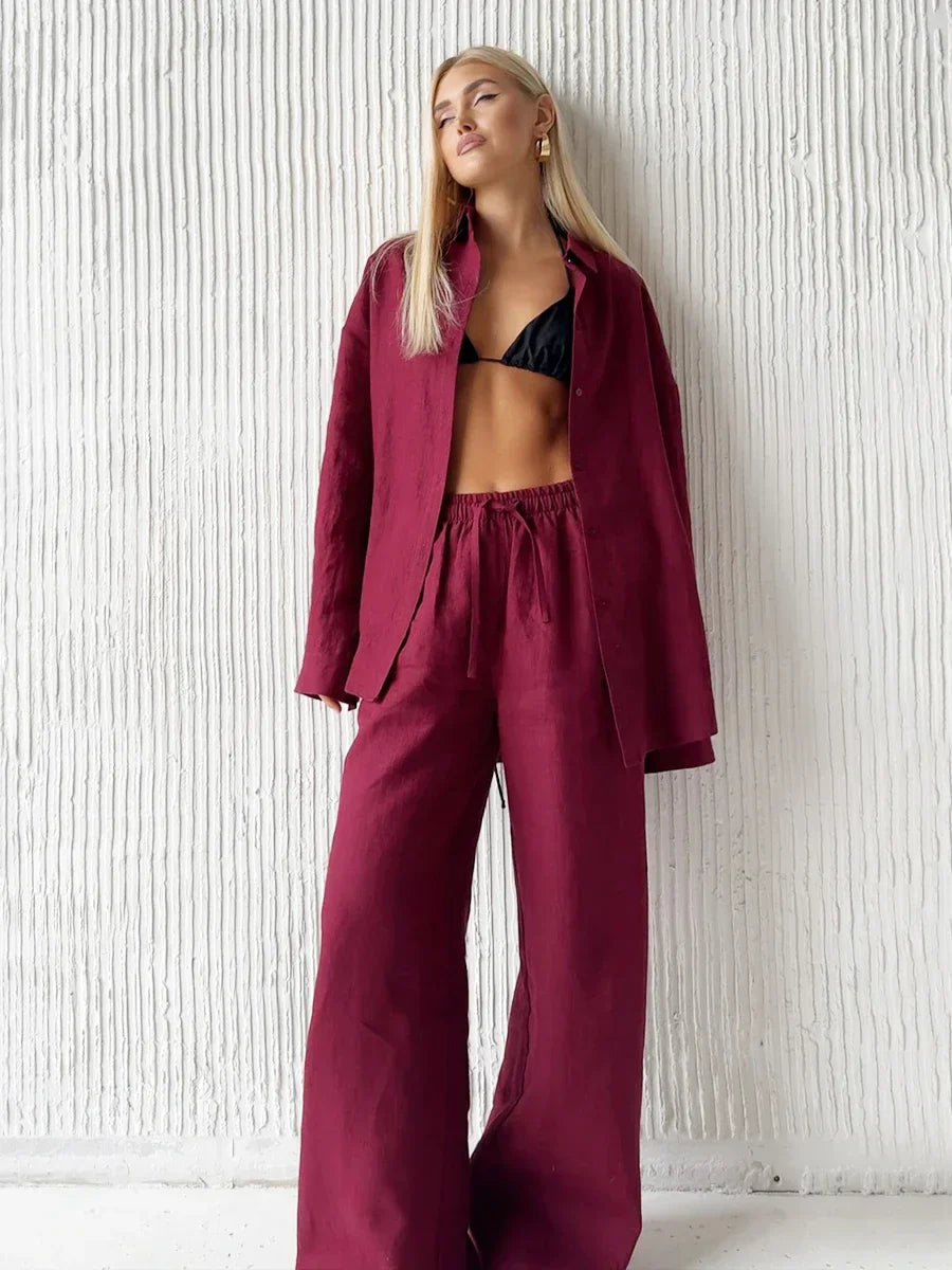 Elaine | Luftigt Loungewear-sæt med Løs Pasform