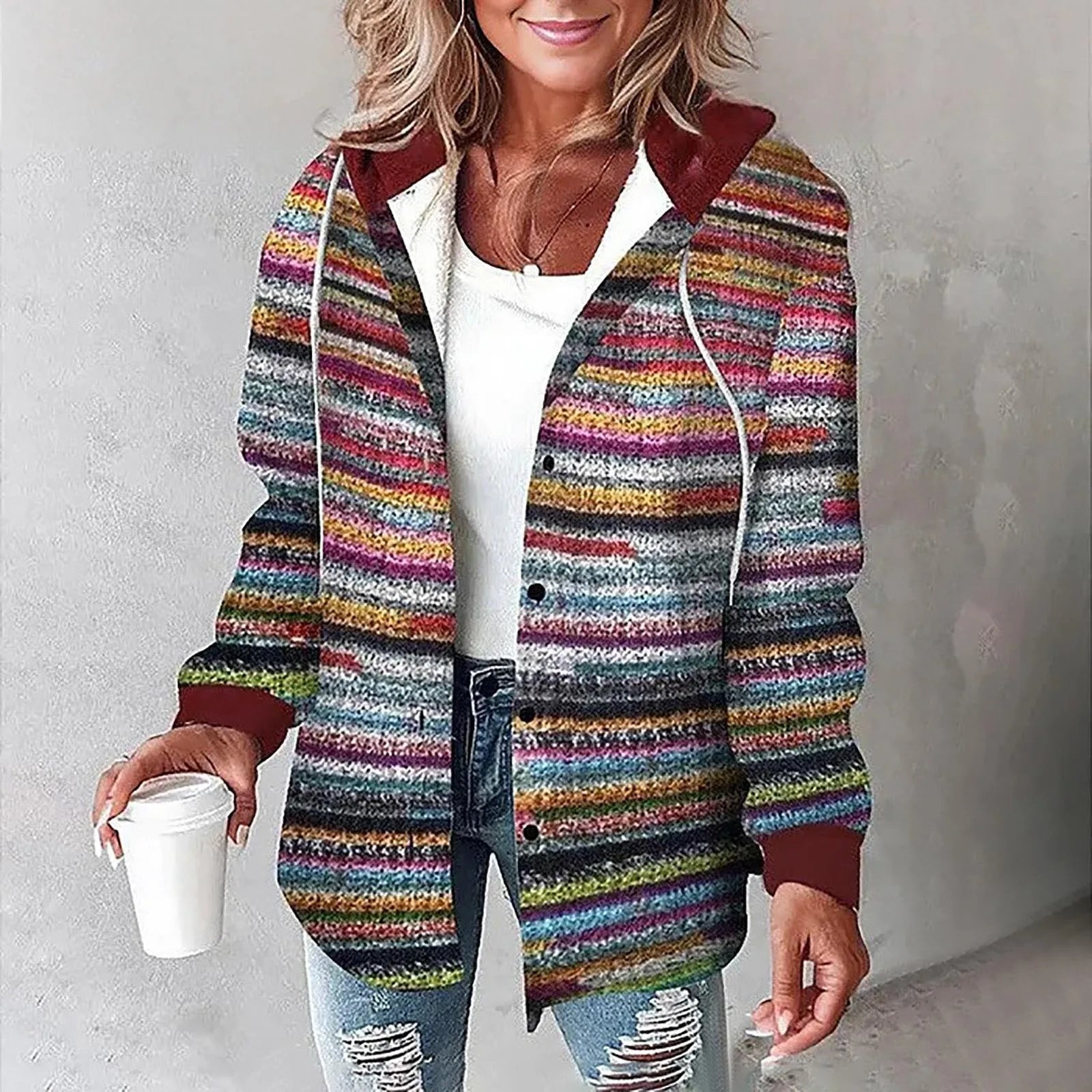 ULRIKKE™ | Blød og stilfuld skovmandsjakke med hætte i tidløst design