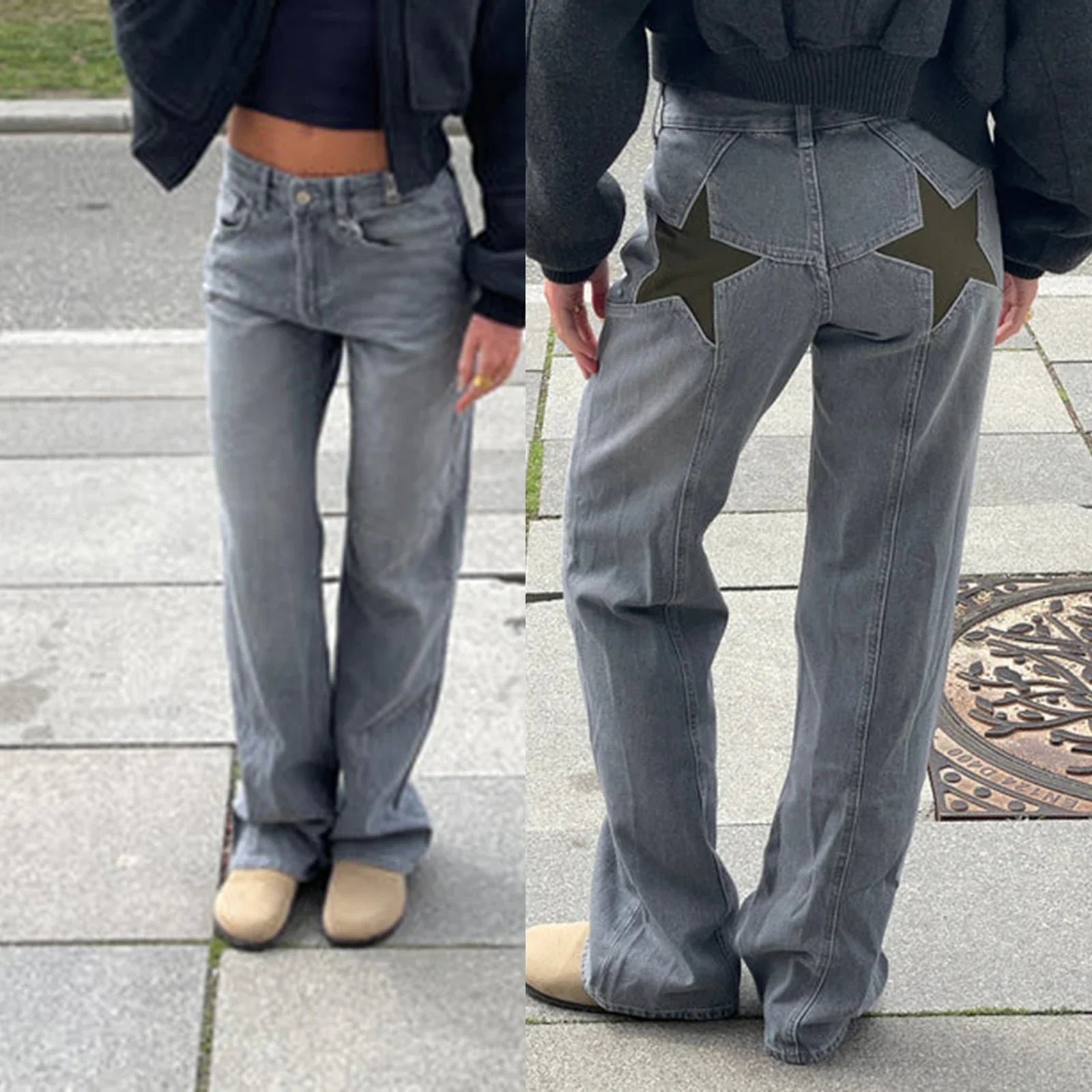 Romina | Jeans med Stjernedetaljer