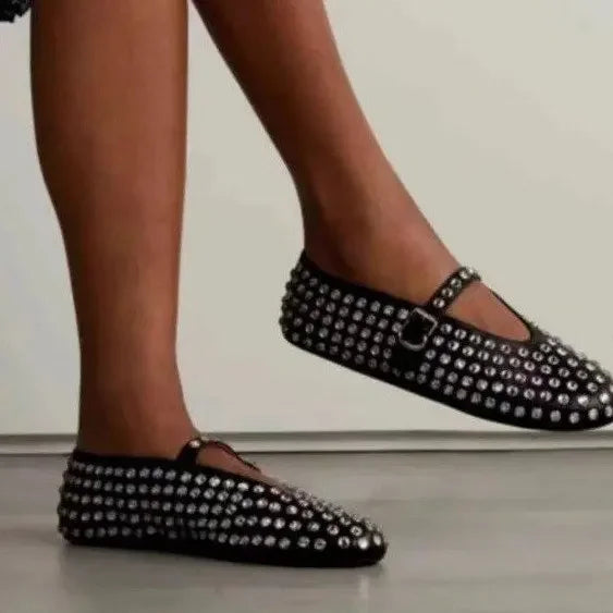 Rine | Loafers med Diamantnitter