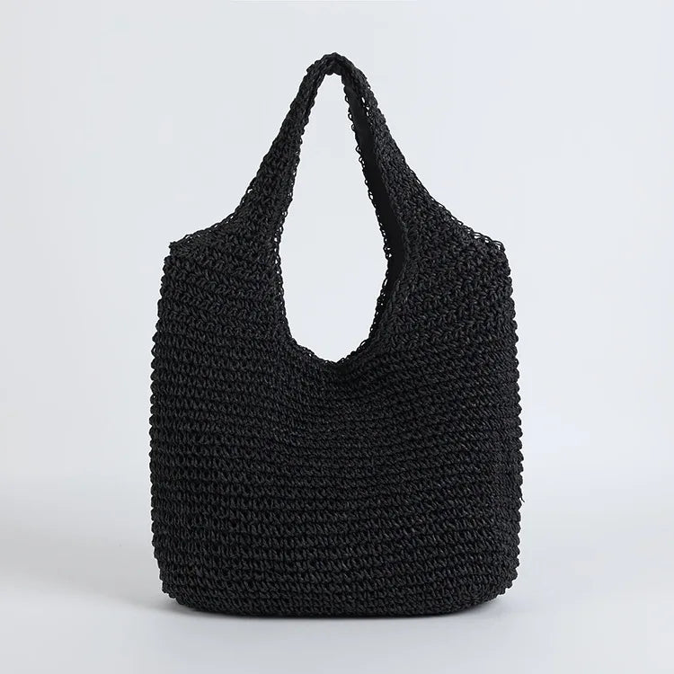 ASHLEY™ | Chic Rattan Skuldertaske