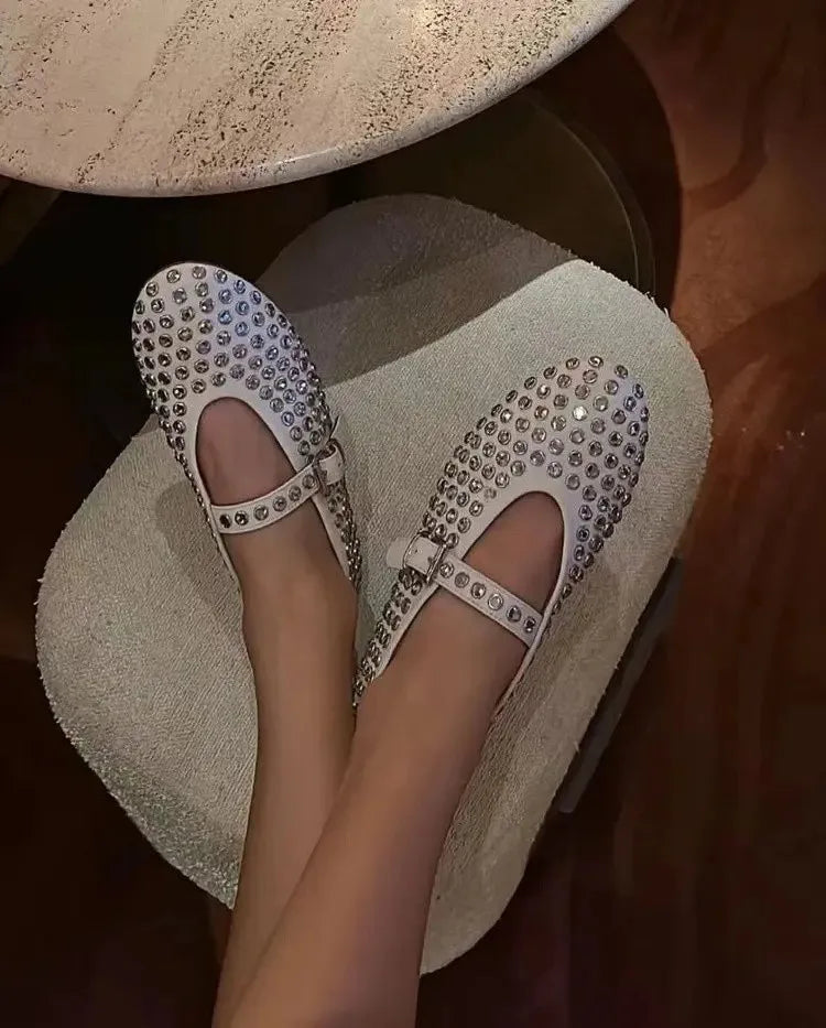 Rine | Loafers med Diamantnitter