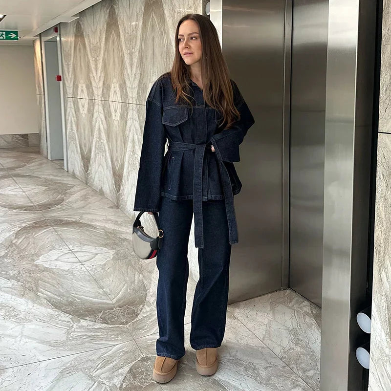 Niva | Denim Bælte Sæt