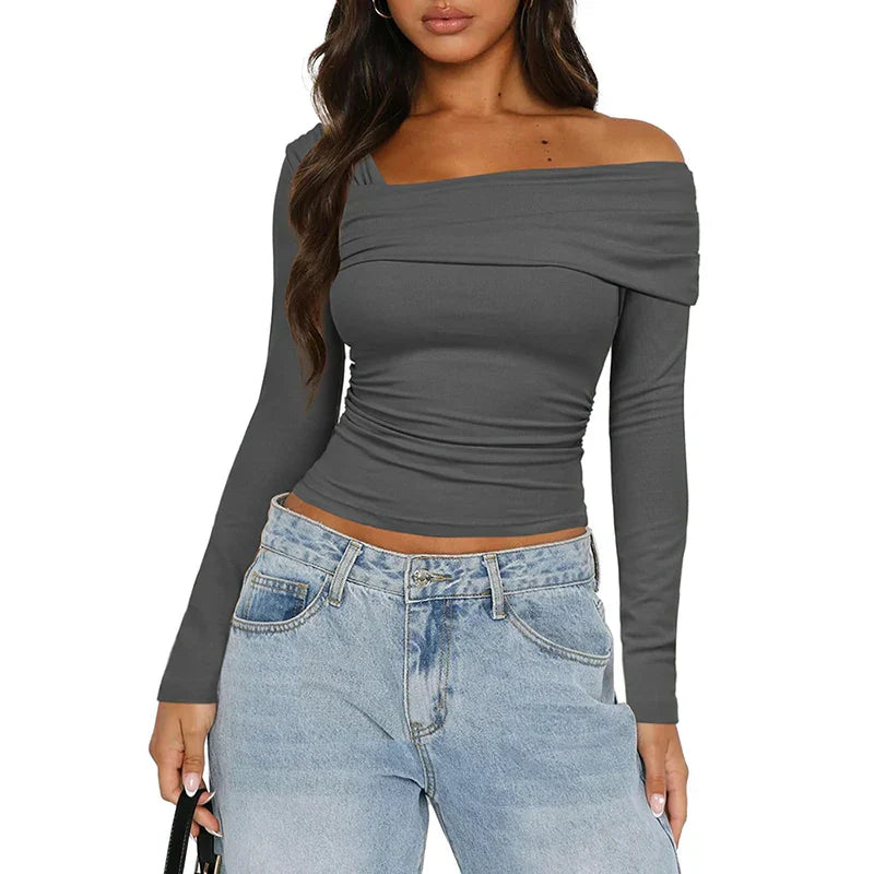 Megan™ | Chic Langærmet T-Shirt