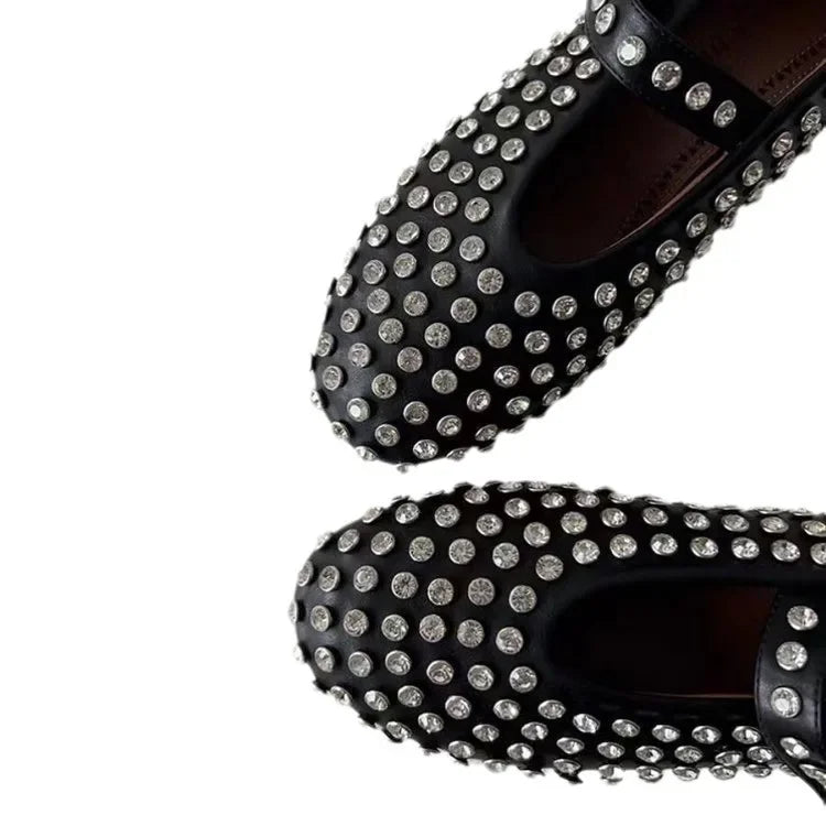 Rine | Loafers med Diamantnitter