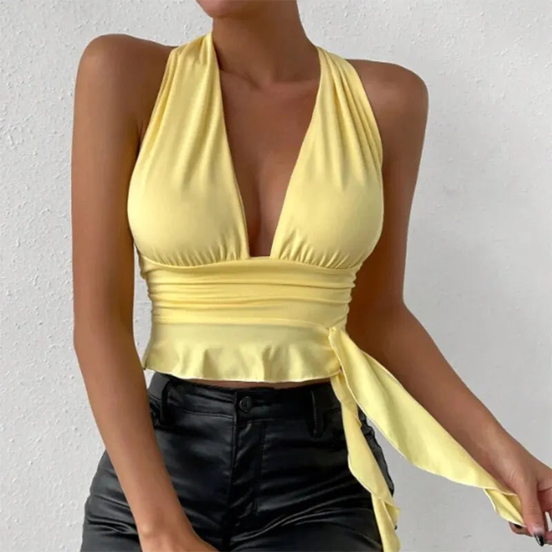Selena™ | Figursyet Dyb V-hals Top