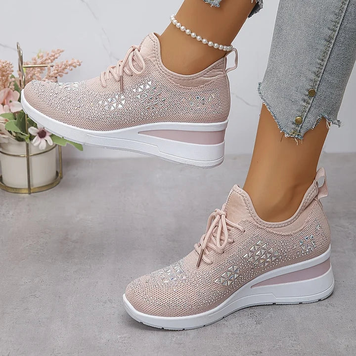 SOFIE™ | Ortopædiske & glitrende sneakers med rhinsten