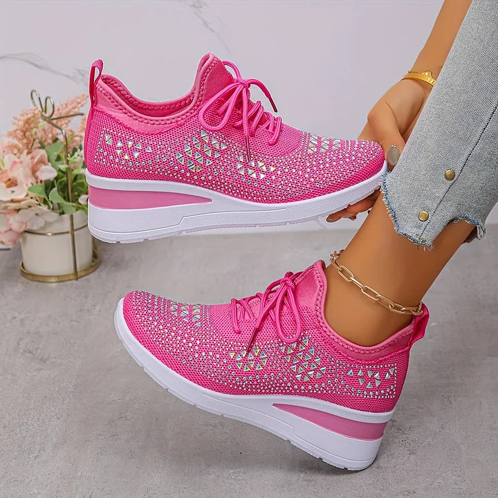 SOFIE™ | Ortopædiske & glitrende sneakers med rhinsten