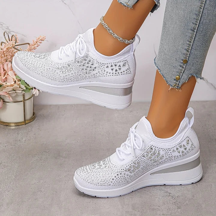 SOFIE™ | Ortopædiske & glitrende sneakers med rhinsten