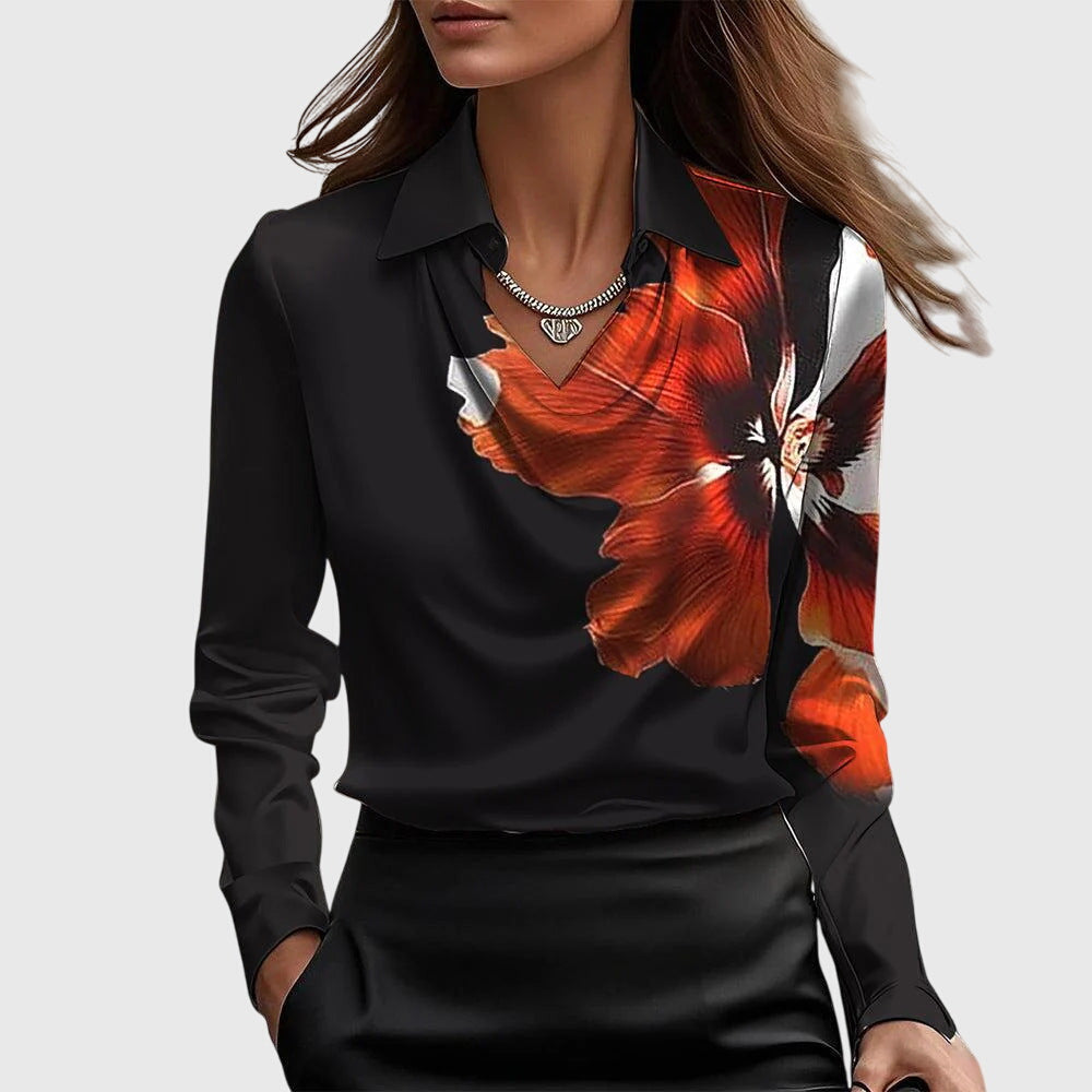 HELENE™ | Silkeblød satinbluse