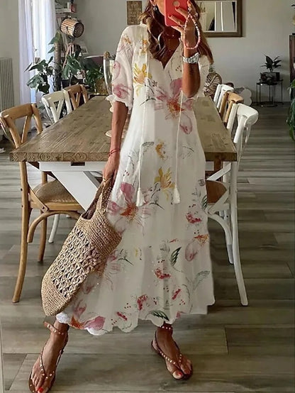 Stine | Boho-inspireret A-linje Kjole
