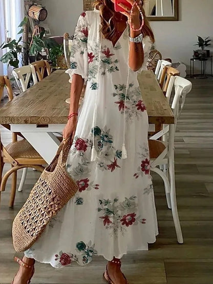 Stine | Boho-inspireret A-linje Kjole