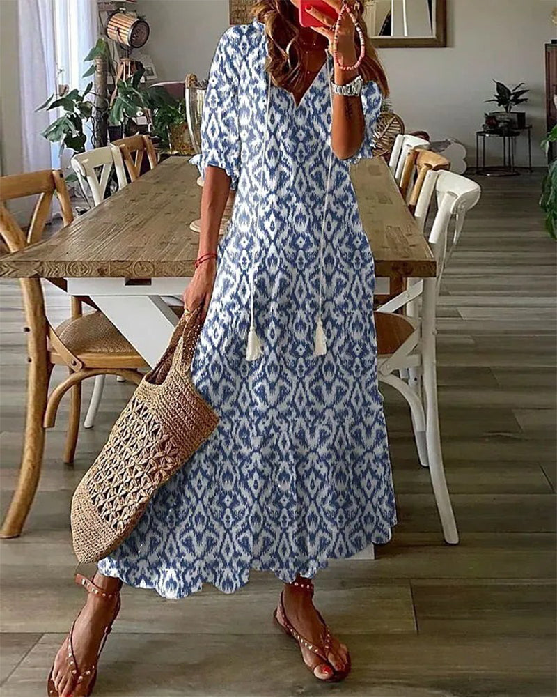 Stine | Boho-inspireret A-linje Kjole