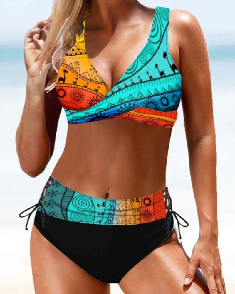 Eva - Farverig Bikini