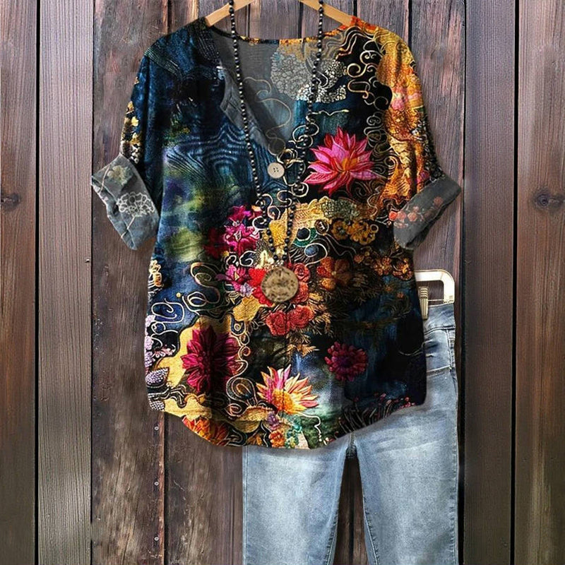MARTINE™ |Bluse i let materiale